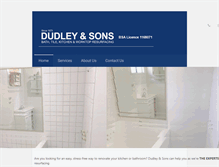 Tablet Screenshot of dudleyandsons.com.au